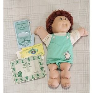 Vintage '85 Cabbage‎ Patch Kids HM #5 W/ Adoption Papers Tooth Dimples Nice!